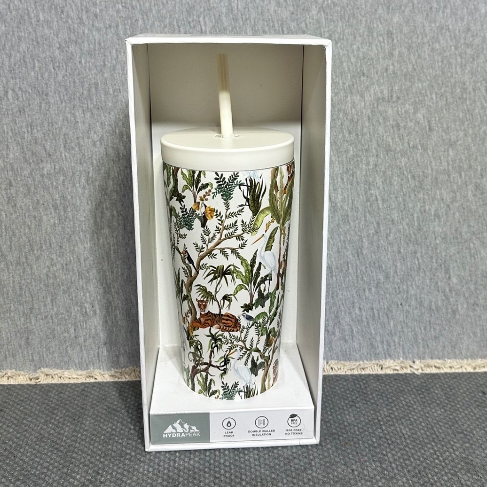 Hydrapeak Traveler 25oz Insulated Tumbler Artisan Collection Jungle Tiger Print